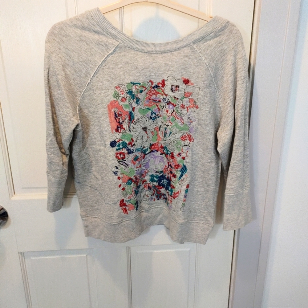 Anthropologie Postmark Paint by Numbers Sweatshirt